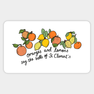 Oranges and lemons nursery rhyme Magnet